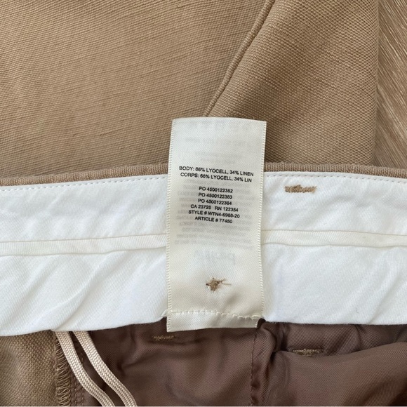 Aritzia | Wilfred Effortless Linen Pants Honey Beige Size 12 - Picture 15 of 16